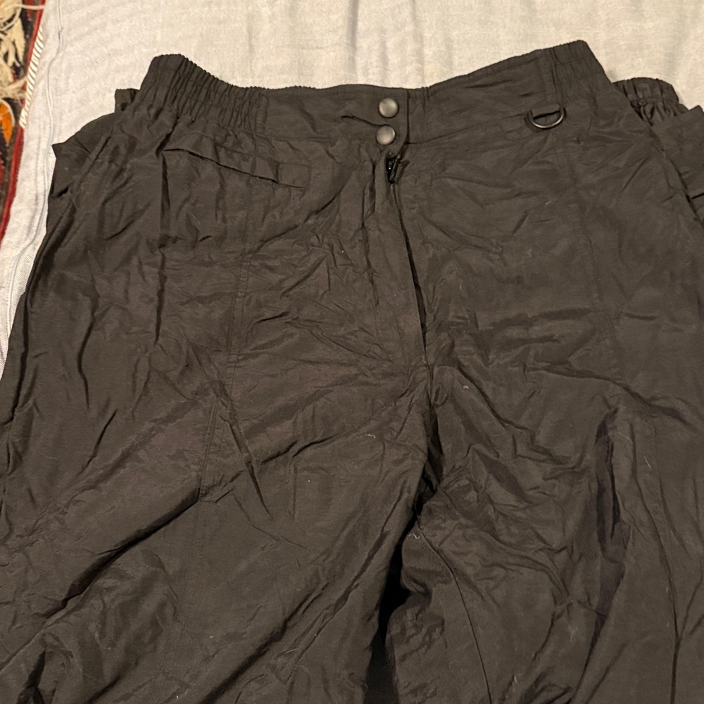 Pacific Trail Black large men’s insulated snowboard/ski pants - Picture 3 of 5
